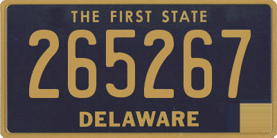 DE license plate 265267