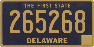 DE license plate 265268