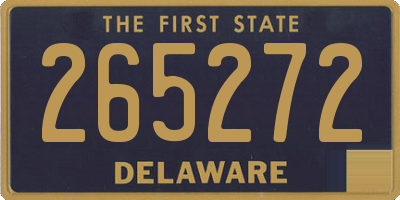 DE license plate 265272