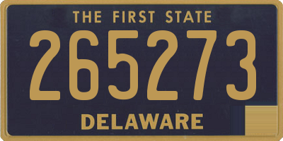 DE license plate 265273