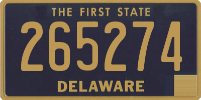 DE license plate 265274