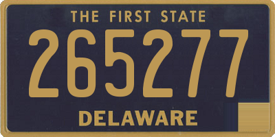 DE license plate 265277