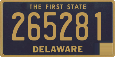 DE license plate 265281