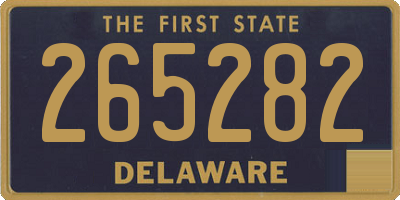 DE license plate 265282