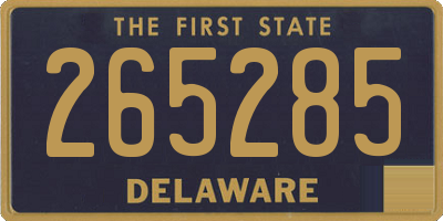 DE license plate 265285