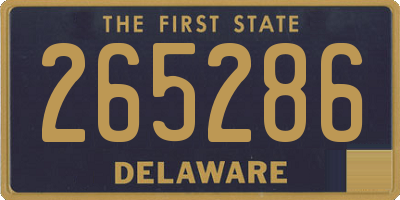 DE license plate 265286