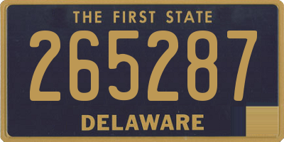 DE license plate 265287
