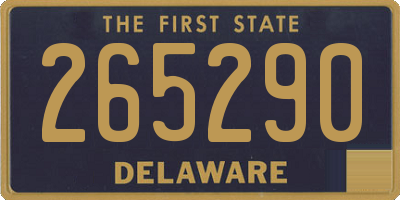 DE license plate 265290