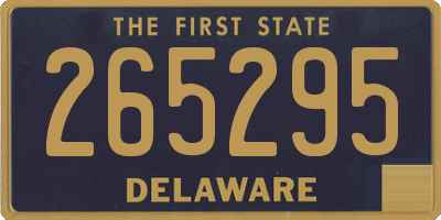 DE license plate 265295