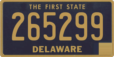 DE license plate 265299