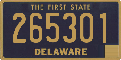 DE license plate 265301