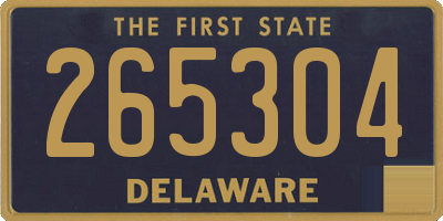 DE license plate 265304