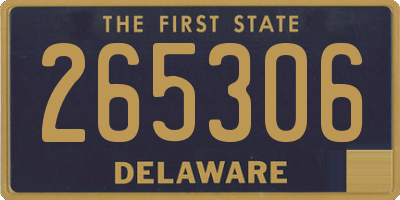 DE license plate 265306