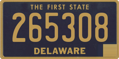 DE license plate 265308