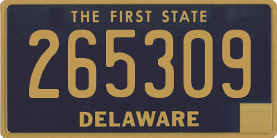 DE license plate 265309