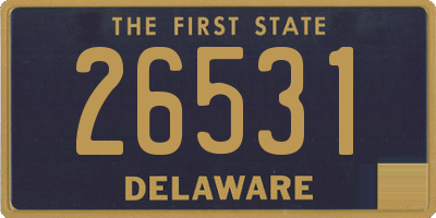 DE license plate 26531