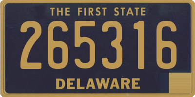 DE license plate 265316