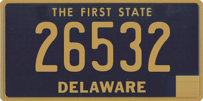 DE license plate 26532