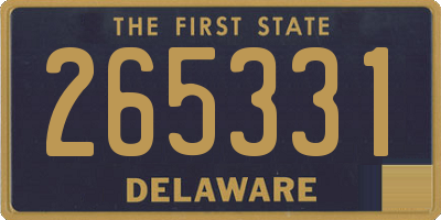 DE license plate 265331