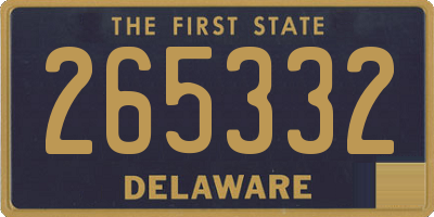 DE license plate 265332