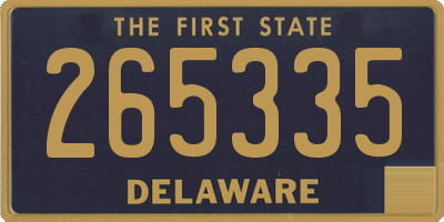 DE license plate 265335