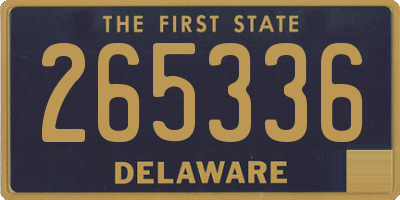 DE license plate 265336