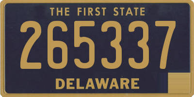 DE license plate 265337