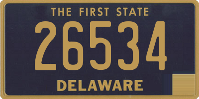 DE license plate 26534