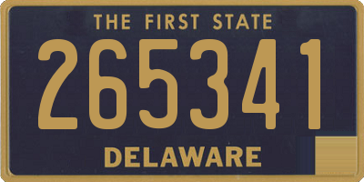 DE license plate 265341
