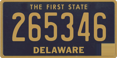 DE license plate 265346