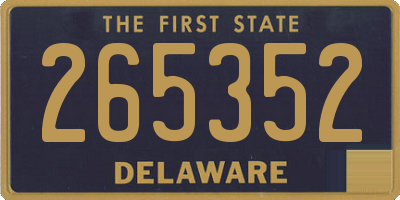 DE license plate 265352