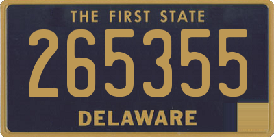 DE license plate 265355
