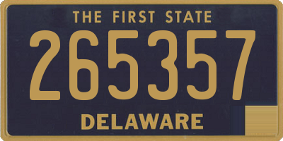 DE license plate 265357