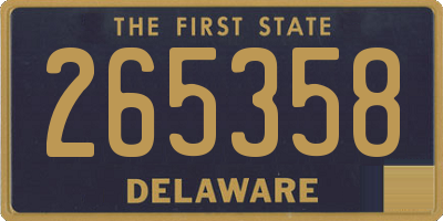 DE license plate 265358