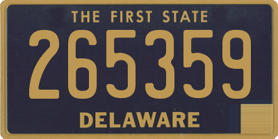 DE license plate 265359