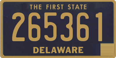 DE license plate 265361