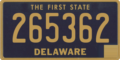 DE license plate 265362