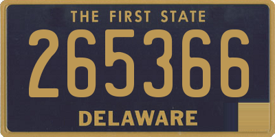 DE license plate 265366