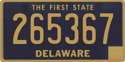 DE license plate 265367