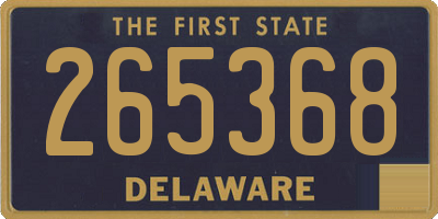 DE license plate 265368