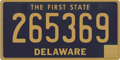 DE license plate 265369