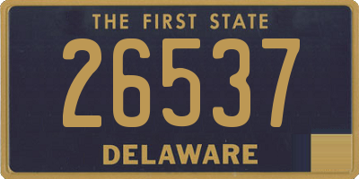 DE license plate 26537