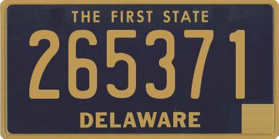DE license plate 265371