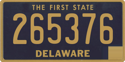 DE license plate 265376