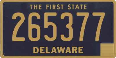 DE license plate 265377