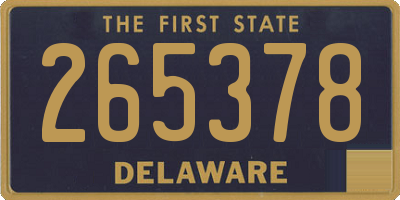 DE license plate 265378