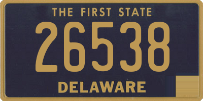 DE license plate 26538