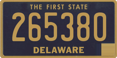 DE license plate 265380