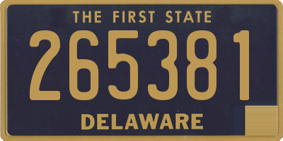 DE license plate 265381