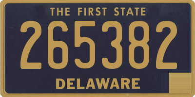 DE license plate 265382